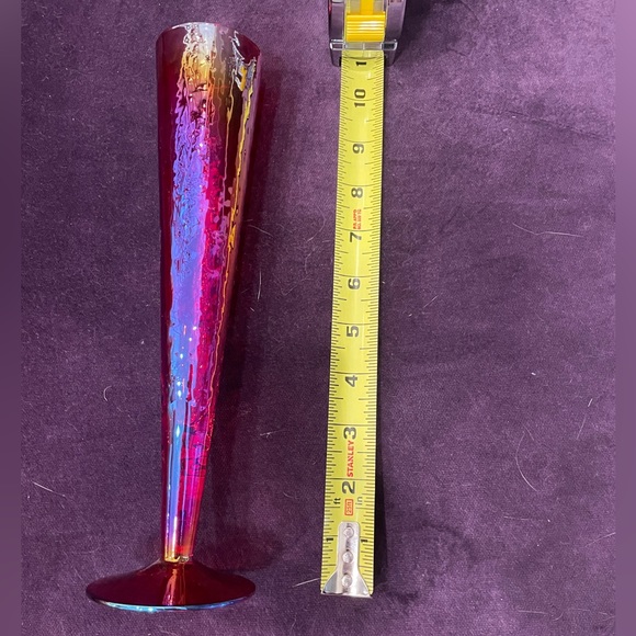 Fancy pink iridescent cocktail glass - Picture 4 of 4